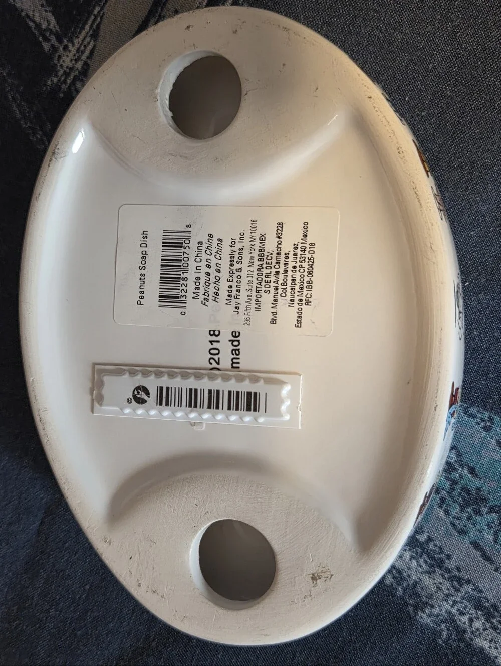 Charlie Brown Peanuts Characters Ceramic Soap Dish